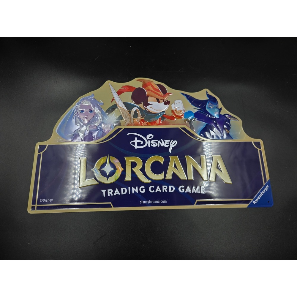 Disney Lorcana Retail Metal Sign - Promo Item